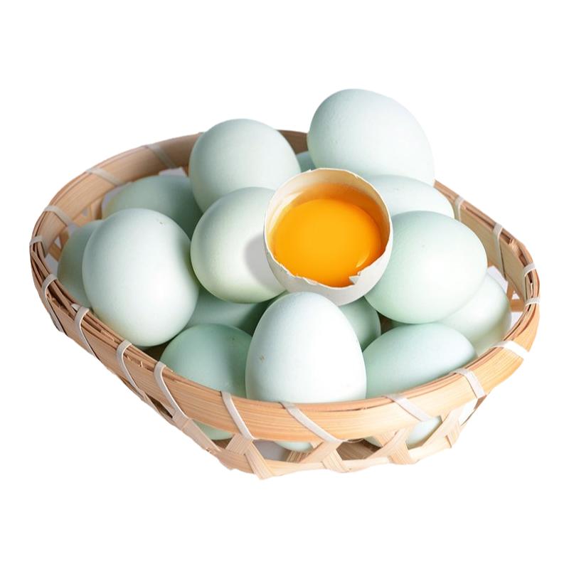 食曉味烏雞蛋綠殼土雞蛋雞蛋新鮮正宗農(nóng)家散養(yǎng)天然谷物蛋發(fā)批整箱