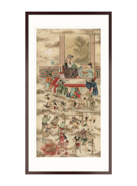 手绘人物画像十殿阎王九殿平等王