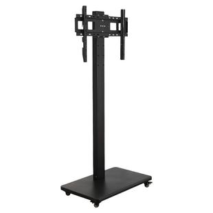 电视机可移动支架子落地式带轮旋转推车显示器一体机直播通用挂架
