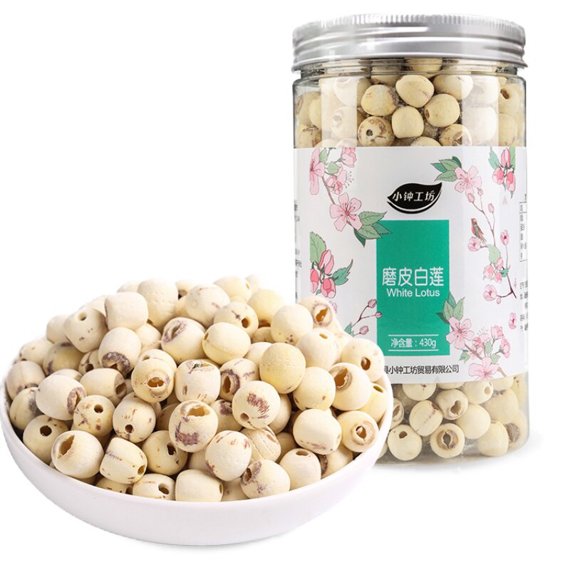 小钟工坊莲子干货去芯430g寸三莲