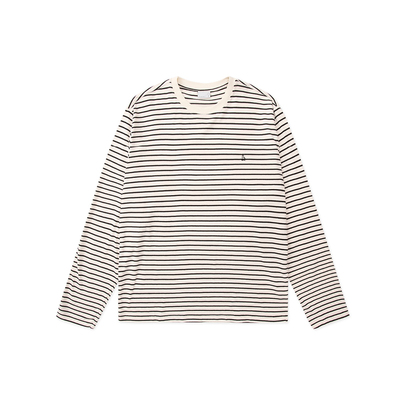 roaringwild刺绣条纹基础长袖T恤
