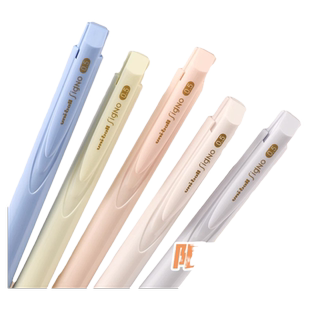 趋势色新色限定款日本UNI三菱UMN-155按动中性笔考试专用低阻尼笔0.5mm黑色马卡龙水笔刷题笔ins日系