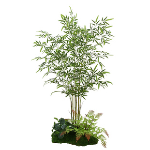 仿生竹子室内装饰客厅隔断大型散尾葵仿真植物盆栽造景假绿植吊钟
