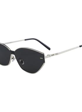 2025新款欧美复古金属框猫眼墨镜