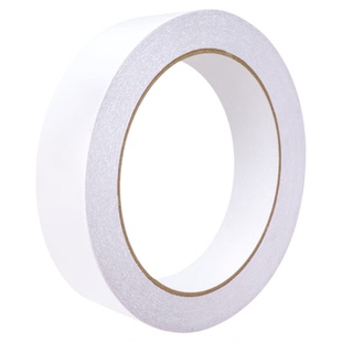 双面胶高粘度超薄强力固定文具办公手工易撕透明白色棉纸两面胶带