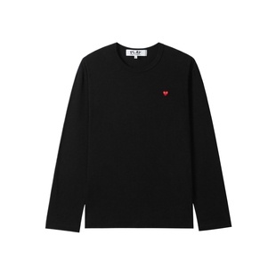 IT CDG PLAY COMME des GARCONS川久保玲情侣圆领长袖T恤休闲基础