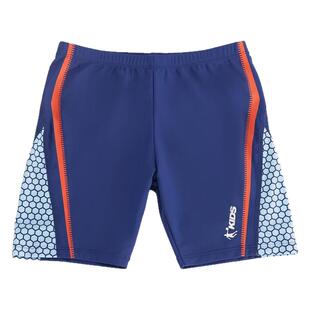 乔丹正品儿童泳裤泳帽泳镜三件套男童速干男孩新款温泉训练游泳裤