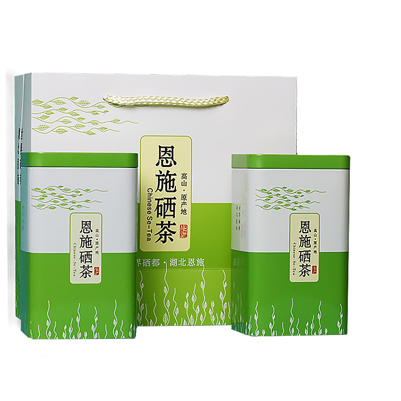 恩施富硒茶特级毛尖炒青绿茶罐装