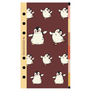 本子事多可爱小动物活页本索引6孔分隔页M5A5A6A7A8内页分类 手帐