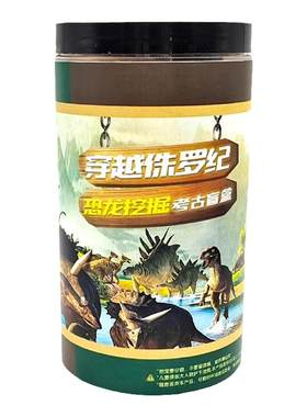 儿童挖掘玩具挖出四只恐龙