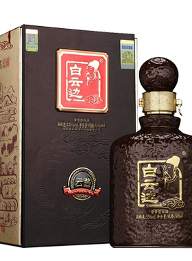 白云边固态发酵单瓶装酱香型白酒