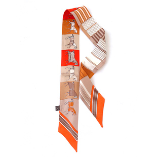 桑蚕丝真丝绑包包手柄小丝巾 提手装饰 缠包丝带系包上细长窄飘带