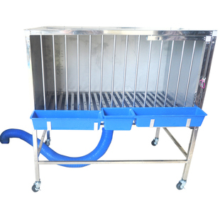 漏斗盘不锈钢鸡笼家用自动清粪钢板防风雨防老鼠黄鼠狼防猫狗鸡笼