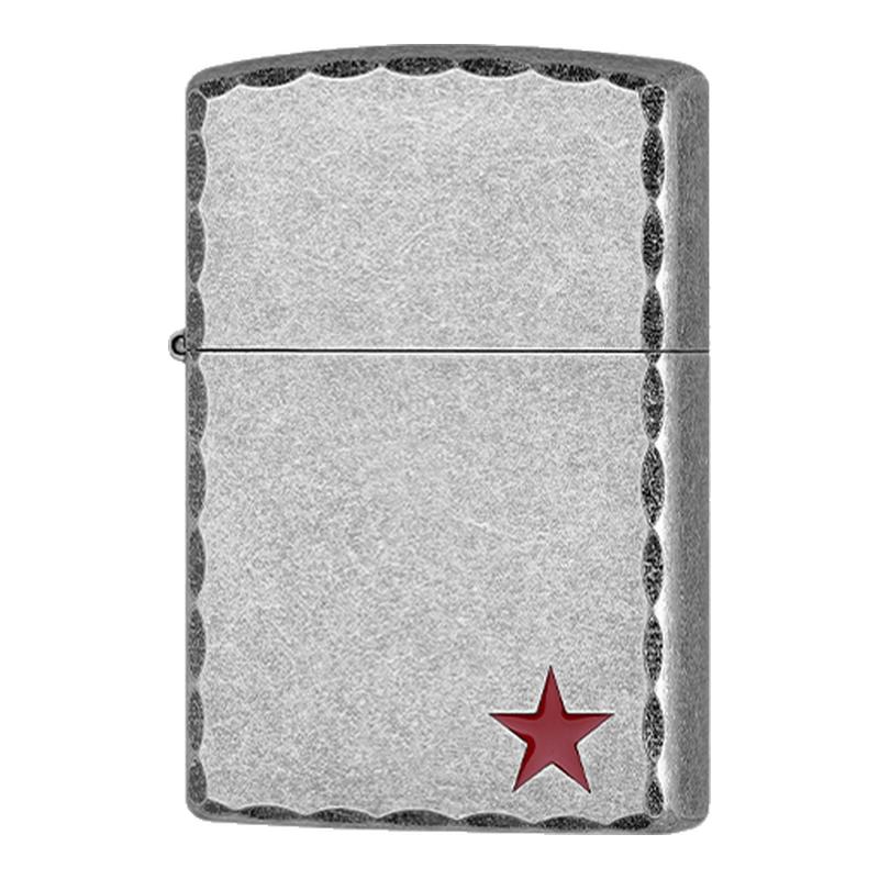 ZORRO佐罗防风煤油打火机复古古银滚花黄铜创意生日礼物送男友潮