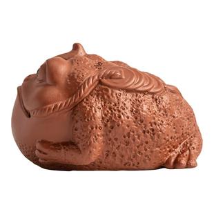 紫砂金蟾茶宠摆件禅意茶道金蝉茶具配件用品招财茶桌茶台可养蟾蜍