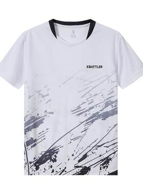 上阵速干羽毛球服女夏季短袖运动T恤训练服大赛队服定制羽球衣男