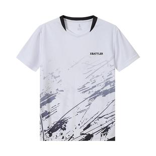 上阵速干羽毛球服女夏季短袖运动T恤训练服大赛队服定制羽球衣男