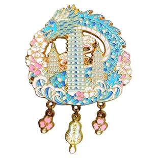 云南昆明冰箱贴金属纪念品文化创意滇池翠湖公园城市景点旅游磁贴