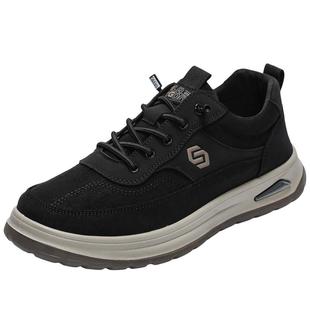 老北京布鞋男秋季新款透气布面爸爸鞋中老年一脚蹬舒适轻便布鞋男