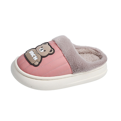 搭档兔卡通儿童秋冬季防水棉拖鞋