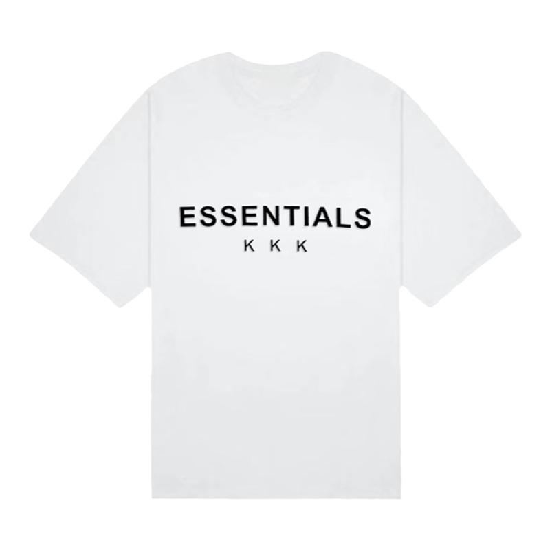 ESSENTIALS（清仓价）2024年夏季新款短袖T恤女情侣款宽松中长款