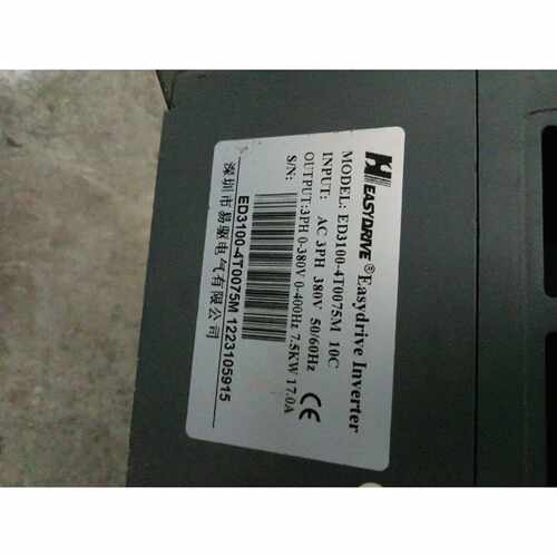 议价易驱ED3100变频器CPU主板功率7.5KW二手拆机维修