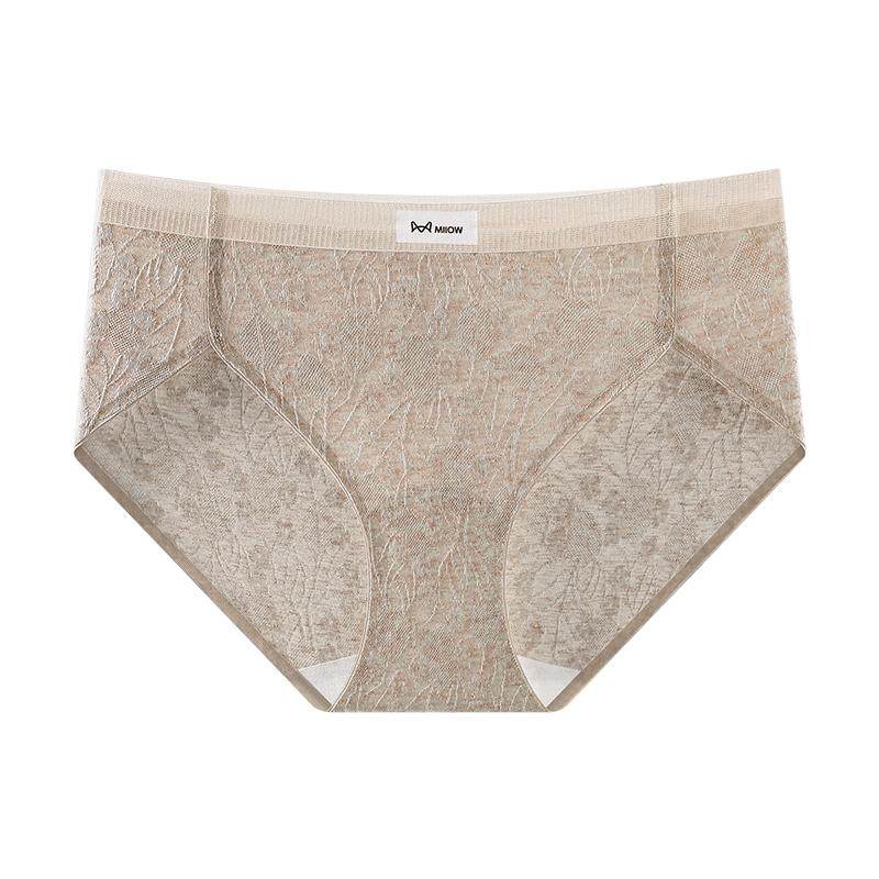 猫人无痕内裤女士2025新款纯棉7a级抗菌女生全棉不夹臀三角短裤头