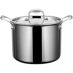 铿锵316不锈钢汤锅特厚加深无涂层不粘炖煮锅家用多层蒸锅20-32cm