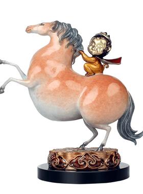 大铜世界铜装饰品马上封侯装饰品