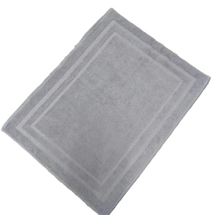 外贸纯棉日单双面线圈灰色地垫 厨房卧室浴室超强吸水地巾微瑕