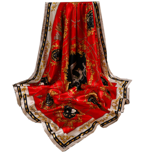 真丝丝巾妈妈2026新款大方巾女士桑蚕丝高端披肩春夏季围巾两用