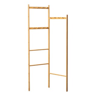 衣架落地卧室家用角落衣帽架收纳实木不占空间简易转角挂衣服挂包