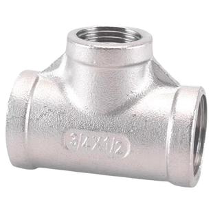 304不锈钢变径4分大中小头内丝接头三通水管配件中大内扣管件