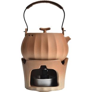 发烧陶柴烧提梁壶家用防烫绑绳功夫茶具粗陶泡茶壶日式复古温茶炉