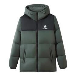 火热科技羽绒服连帽羽绒服骆驼