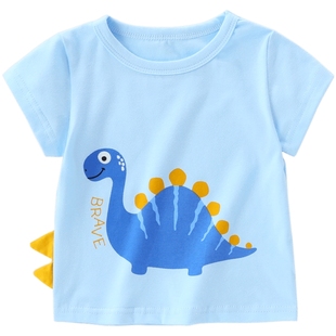 清仓【49.9元任选】杰里贝比女童夏季衣服男童上衣小儿童秋装宝宝