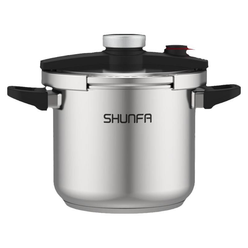 顺发高压锅家用小型新款旋合开盖多功能调压压力锅煤气电磁炉通用