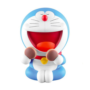 Rang日本代购UDF哆啦A梦卡通机器猫吃铜锣烧可爱趣味礼物玩偶摆件