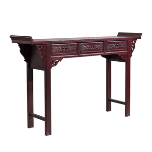 新中式供桌神台香案家用实木农村中堂佛桌供台条案财神仿古供奉桌