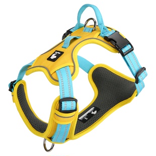 狗狗工字型胸背防爆冲卡通透气宠物胸背带心式防挣脱大中型犬柯基