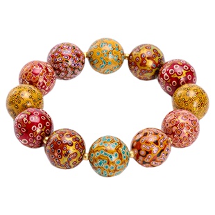 donguan冬官大漆手串漆器首饰精致百搭简约气质日常高级感星波映