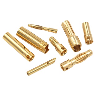 4mm香蕉插头3.5mm 航模 30A45A100A镀7u金模型电机电调多轴连接器