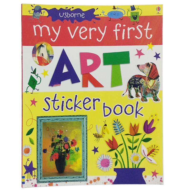 Usborne 贴纸书My very first art sticker book 第一册艺术原版英文尤斯伯恩图书原版进口英语绘本单词幼儿早教英语启蒙绘本4+