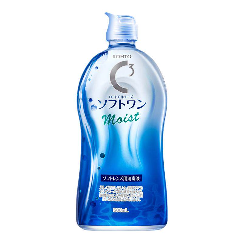 乐敦隐形眼镜护理液500ml/瓶保湿除蛋白杀菌消毒美瞳月抛护理