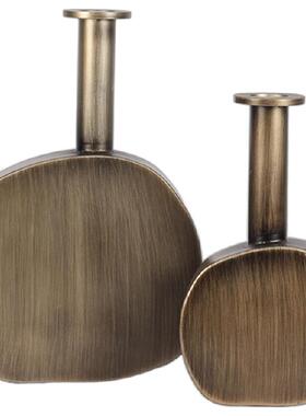 创意铁艺花瓶干花器摆件客厅插花装饰品家居样板间软装摆件花器