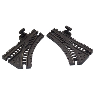 开关轨道变道轨兼容木质火车头brio路轨米兔积木拼接儿童玩具配件