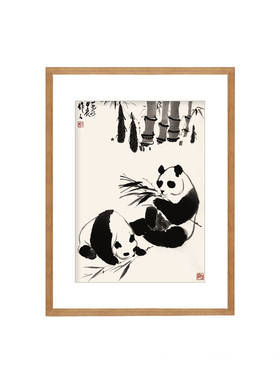 荣宝斋吴作人木版水印装饰画国画