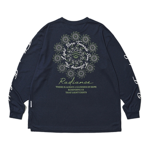 录士LUSHISI向阳而生主题休闲运动潮流圆领t恤投篮服美式长袖透气