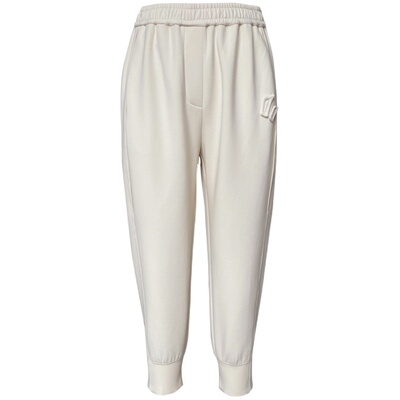 容子木柔软双层针织收脚口运动裤