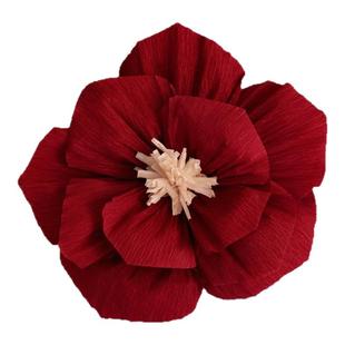 婚房布置仿真玫瑰褶皱纸花结婚礼新房卧室客厅背景墙装饰婚庆用品